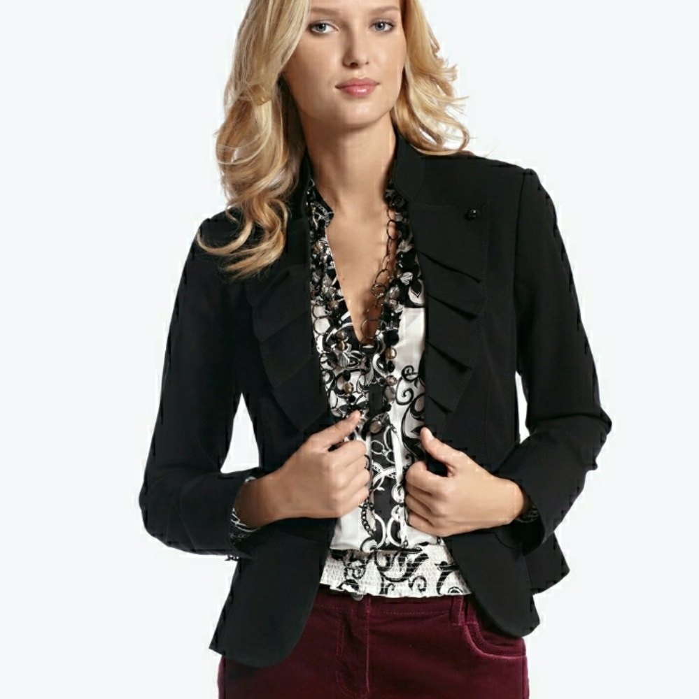 WHBM Ruffled Premium Jacket